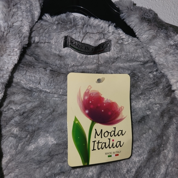 NWT Moda Italia Faux fur/suede vest S - Picture 4 of 4